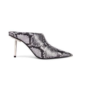 Balenciaga Knife Heels Metal Post Snakeskin NWB